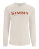 Изображение Футболка Simms Logo LS Shirt, Natural, XL