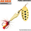 Изображение Блесна вертушка Akara Tournament Series Fora Minnow 2 ATFM2-GOL-3