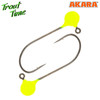Изображение Джиг-головка Akara Trout Time Шар Yellow 3 шт в блистер JTR-05-4-EL-F3