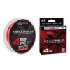 Изображение Шнур Maximus 4PE 150m, красн.-оранж./fluo #0.8 (0,148mm), 6,1kg