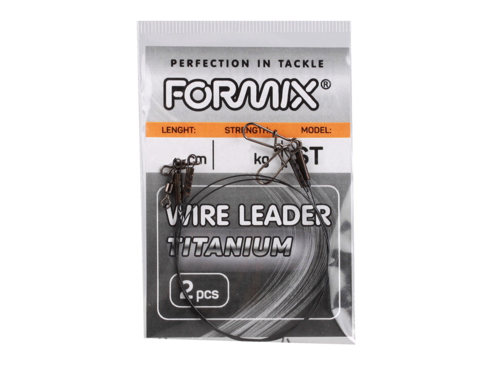 Фотография Поводок Formix титановый UST 20см, 25 кг, 2шт.в уп.