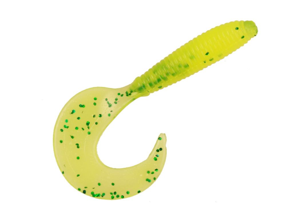 Фотография Приманка Forsage Twister 3.5" 9 см #008 Lemon green (6 шт)