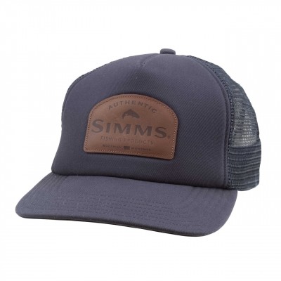 Фотография Кепка Simms Leather Patch Trucker, Admiral Blue