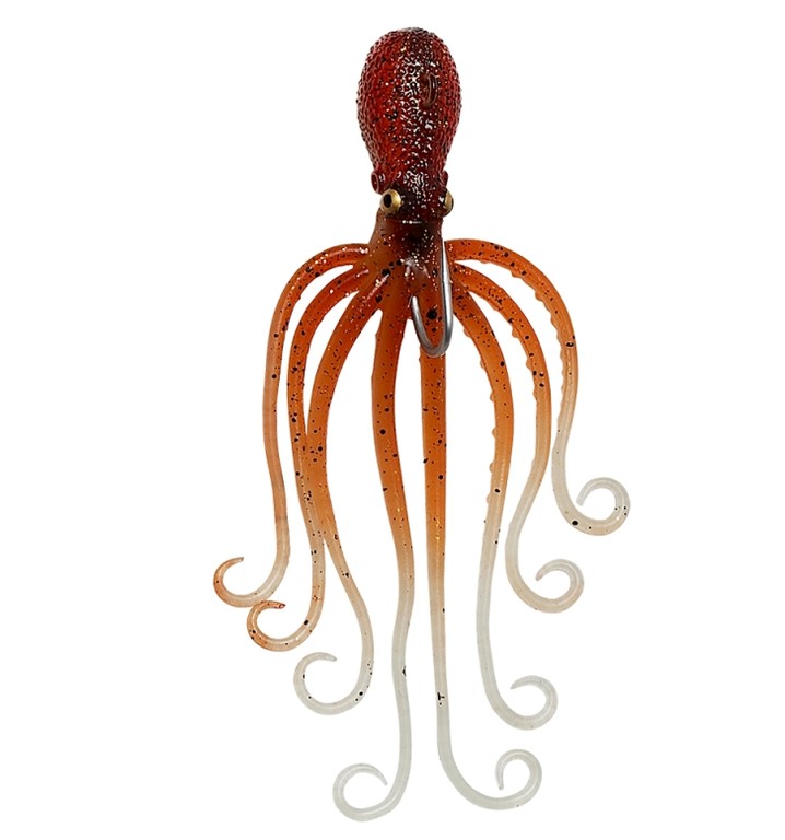 Фотография Приманка SG 3D Octopus 300g 22cm Brown Glow