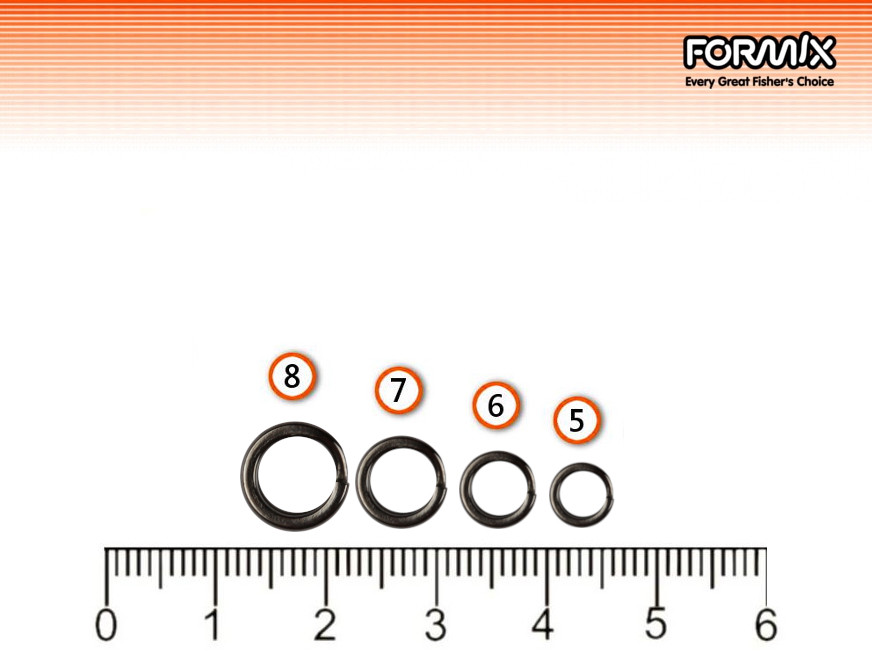 Фотография Кольцо Formix YM-6088-#5-BN Super Flat Split Ring (10шт)
