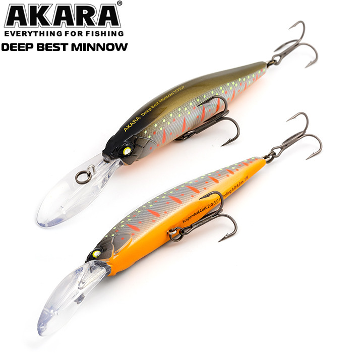 Фотография Воблер Akara Deep Best Minnow 100SP 16гр. (4/7 oz 3,9 in) A110