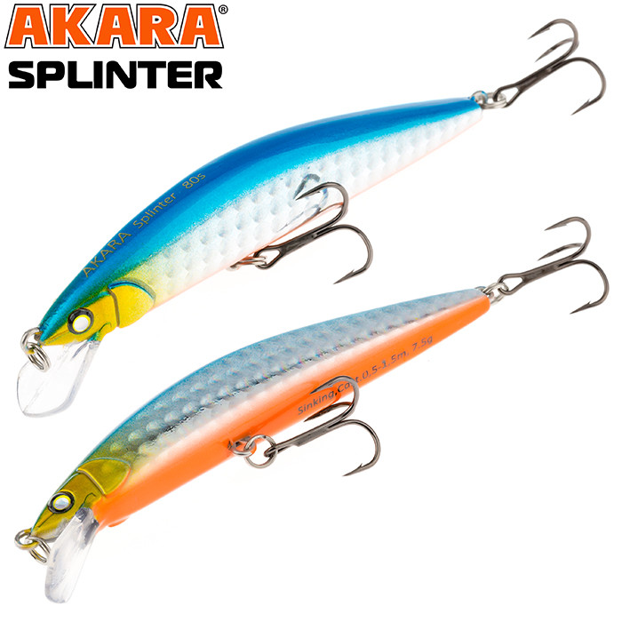 Фотография Воблер Akara Splinter 80S 7,5гр. (1/4 oz 3,1 in) A100