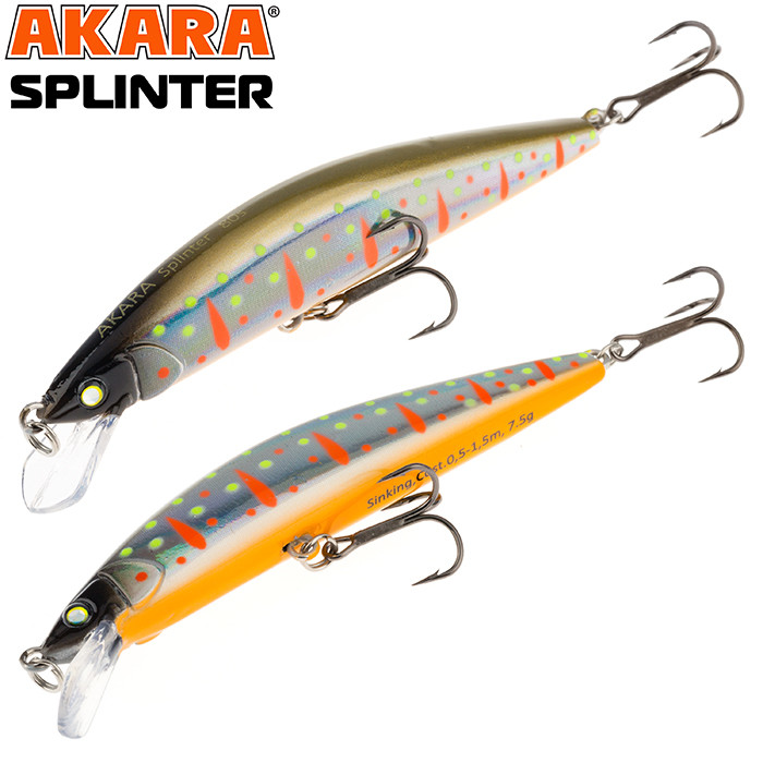 Фотография Воблер Akara Splinter 80S 7,5гр. (1/4 oz 3,1 in) A110