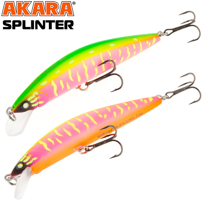 Фотография Воблер Akara Splinter 80S 7,5гр. (1/4 oz 3,1 in) A207