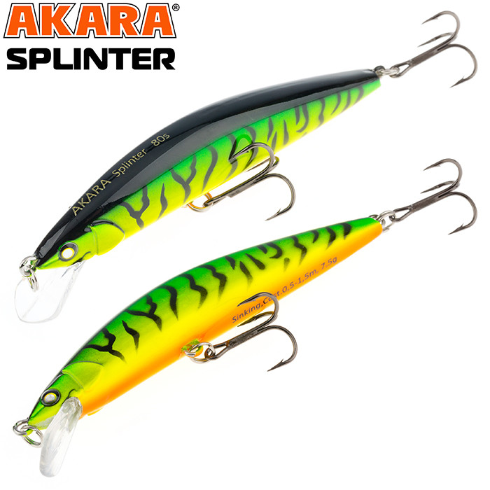 Фотография Воблер Akara Splinter 80S 7,5гр. (1/4 oz 3,1 in) A68