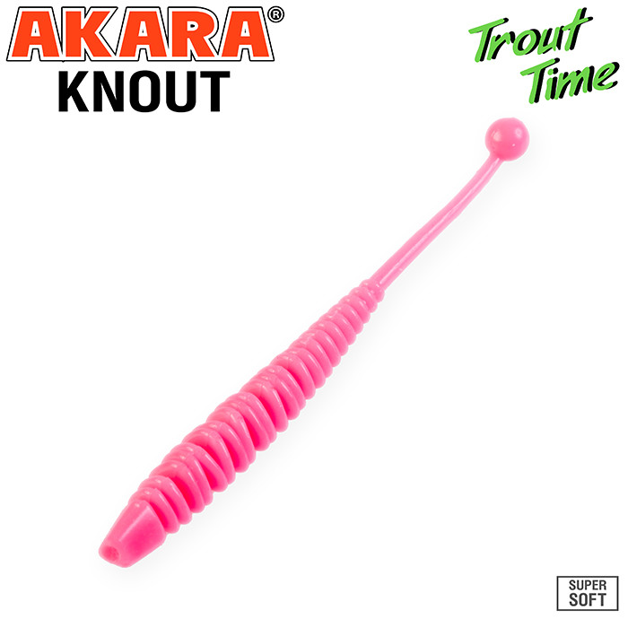 Фотография Силиконовая приманка Akara Trout Time KNOUT 2,5 Tu-Frutti 420 (10 шт.)