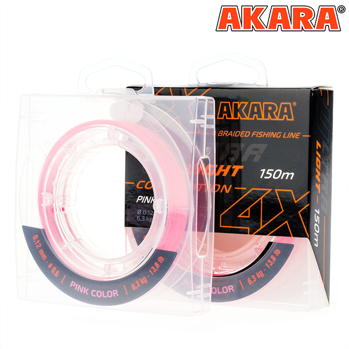 Фотография Шнур Akara Ultra Light Competition Pink 150 м 0,06