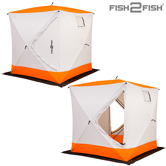 Фотография Палатка зим. Fish 2 Fish Куб 1,6х1,6х1,7 м с юбкой в чехле