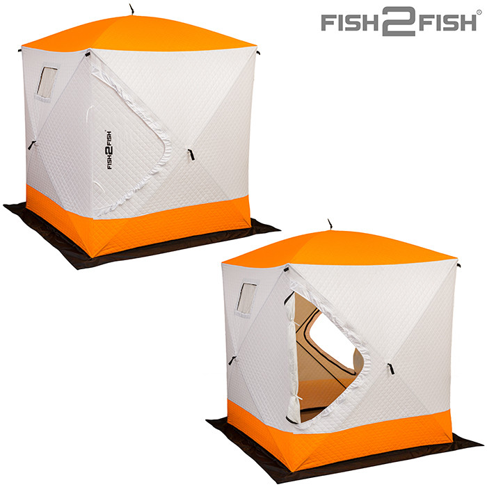Фотография Палатка зим. Fish 2 Fish Куб 1,6х1,6х1,7 м с юбкой в чехле утепленная