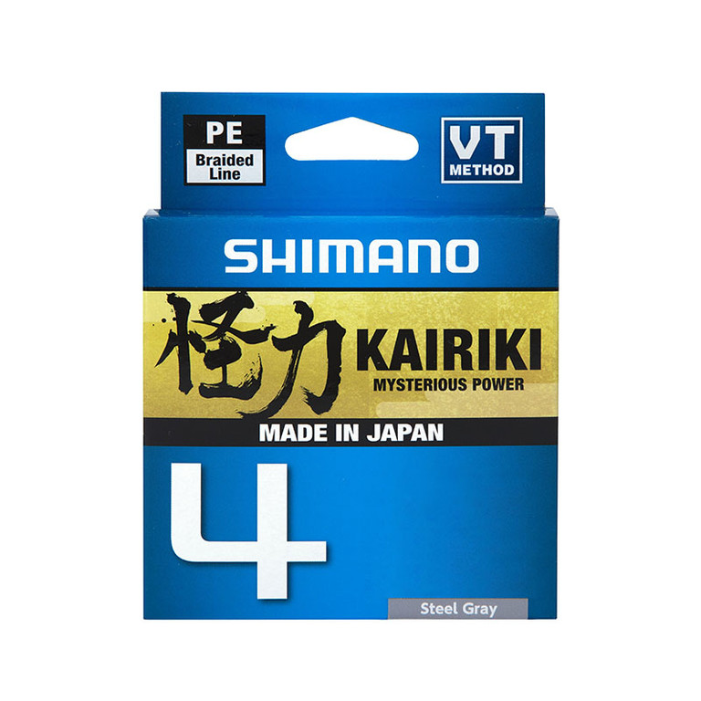 Фотография Леска плетёная SHIMANO Kairiki 4 PE 150 м серая 0.315 мм 29.9 кг