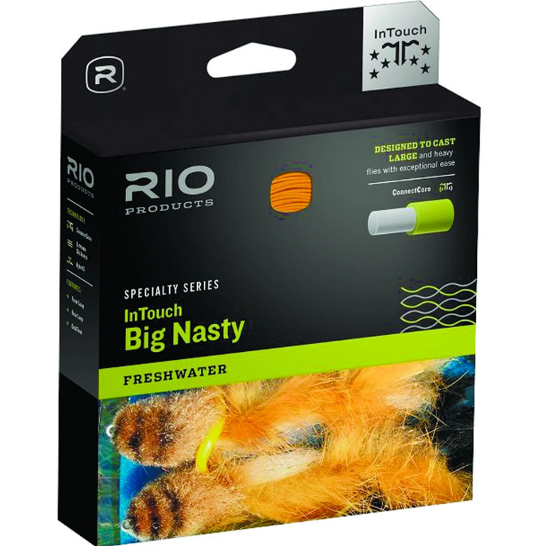 Фотография Шнур Rio Intouch Big Nasty, WF7F, Moss/Orange