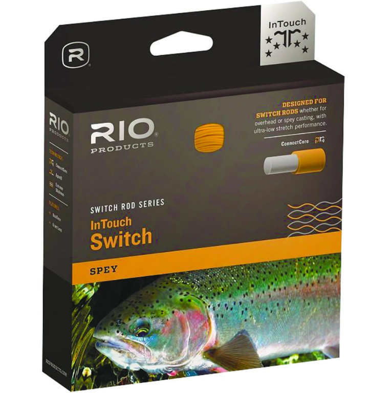 Фотография Шнур Rio Intouch Switch Chucker, #2, 225gr, Gray/Orange/Green