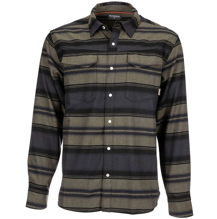 Фотография Рубашка Simms Gallatin Flannel LS Shirt, Stripe, XL