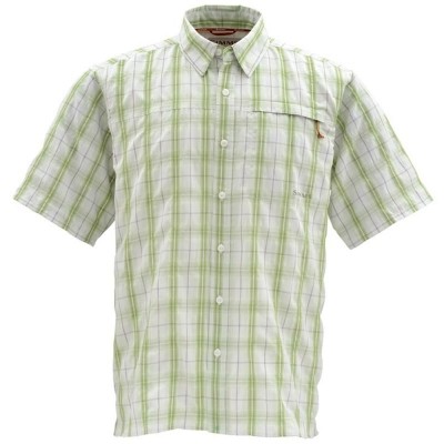 Фотография Рубашка Simms Outer Banks SS Shirt, S, Seagrass Plaid