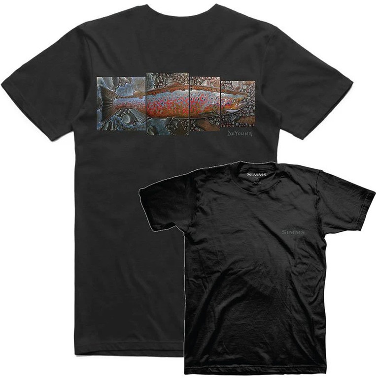 Фотография Футболка Simms DeYoung Salmon T-Shirt, XL, Black