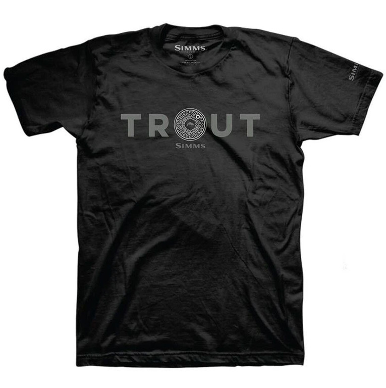 Фотография Футболка Simms Reel Trout T-Shirt, XL, Black