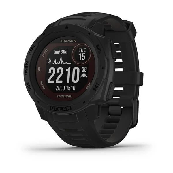 Фотография Защищенные GPS-часы Garmin Instinct Tactical, Solar, цвет Black