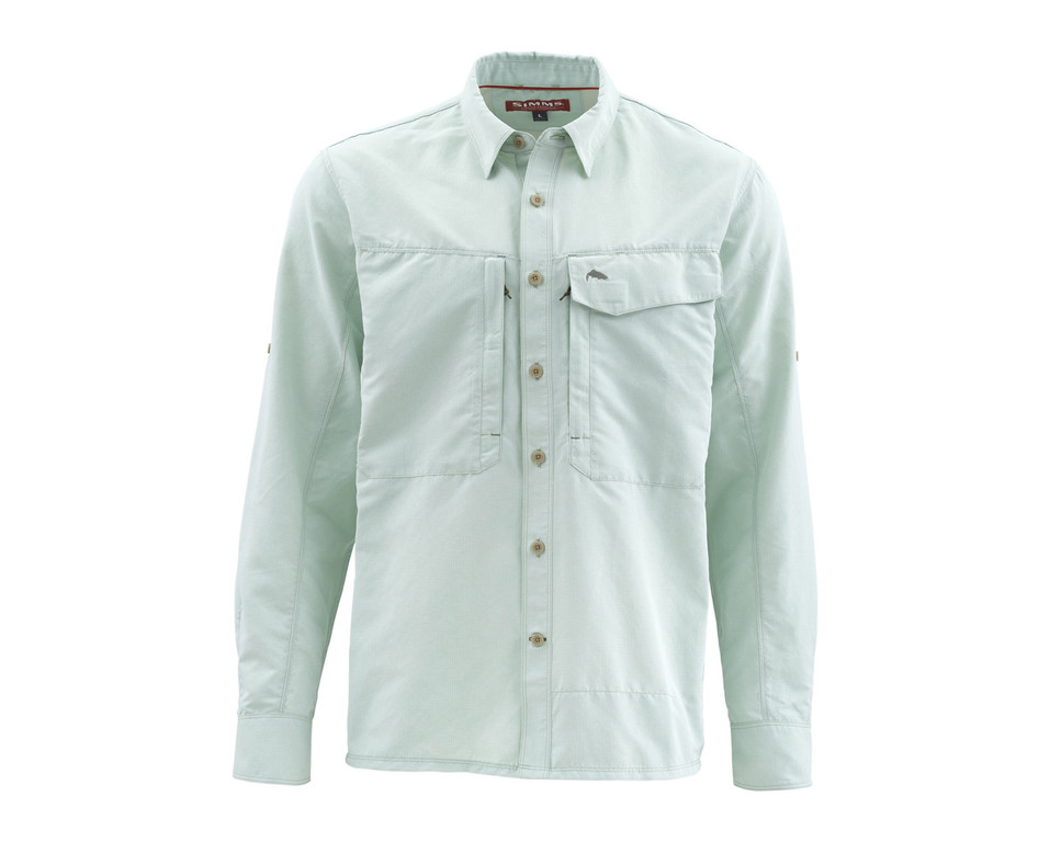 Фотография Рубашка Simms Guide LS Shirt - Marl, Pale Green, XL