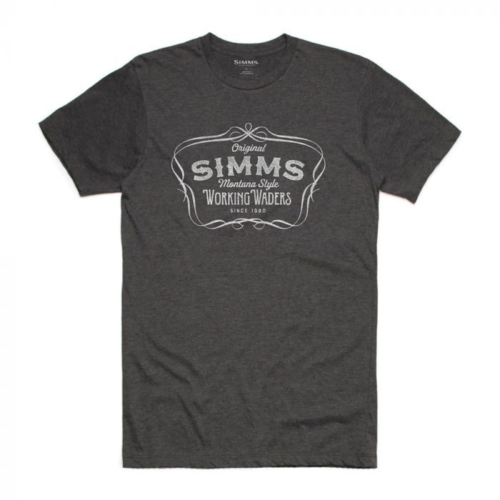 Фотография Футболка Simms Montana Style T-Shirt, Charcoal, XL