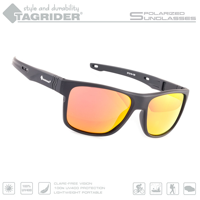 Фотография Очки поляриз.Tagrider N05-45 Gold Red Mirror