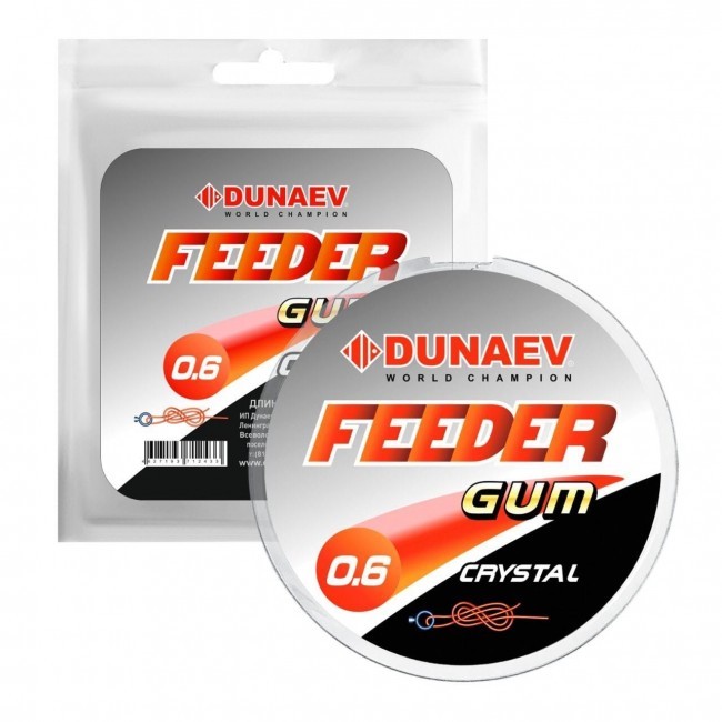 Фотография Фидерная резина Dunaev Feeder Gum Clear 0.8 mm