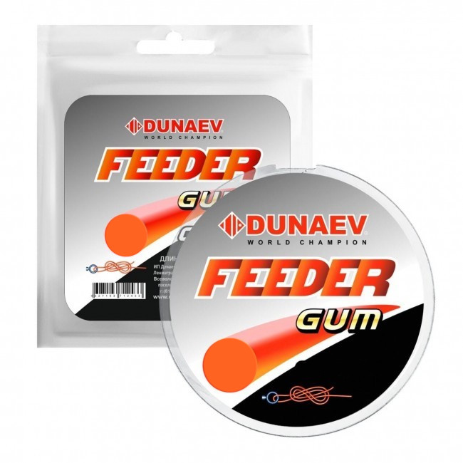 Фотография Фидерная резина Dunaev Feeder Gum Black 0.7 mm