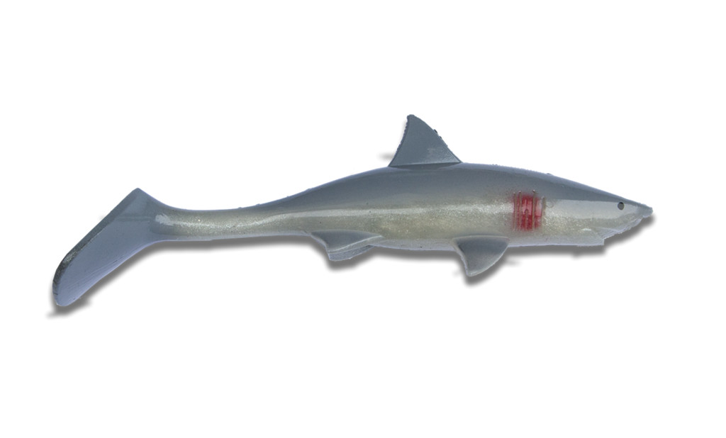 Фотография Силиконовая приманка Shark Shad, цвет: Great White, (SS-GW-06)