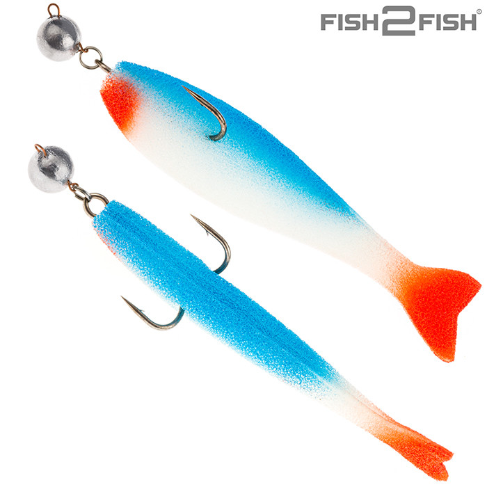Фотография Рыбка поролон F2F с двойником и чебурашкой 8см цвет №2 (5шт.)