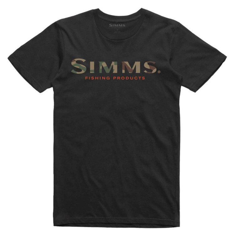 Фотография Футболка Simms Logo T-Shirt, Black, M