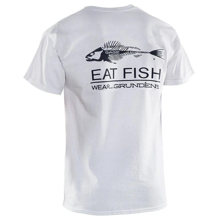Фотография Футболка Grundens Eat Fish T-Shirt, White, M