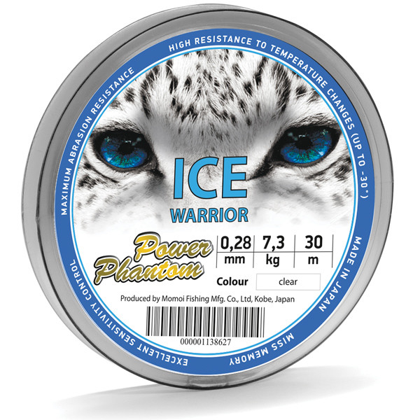 Фотография Леска Power Phantom Ice Warrior LIGHT BLUE 0,16mm, 3,1kg 30m