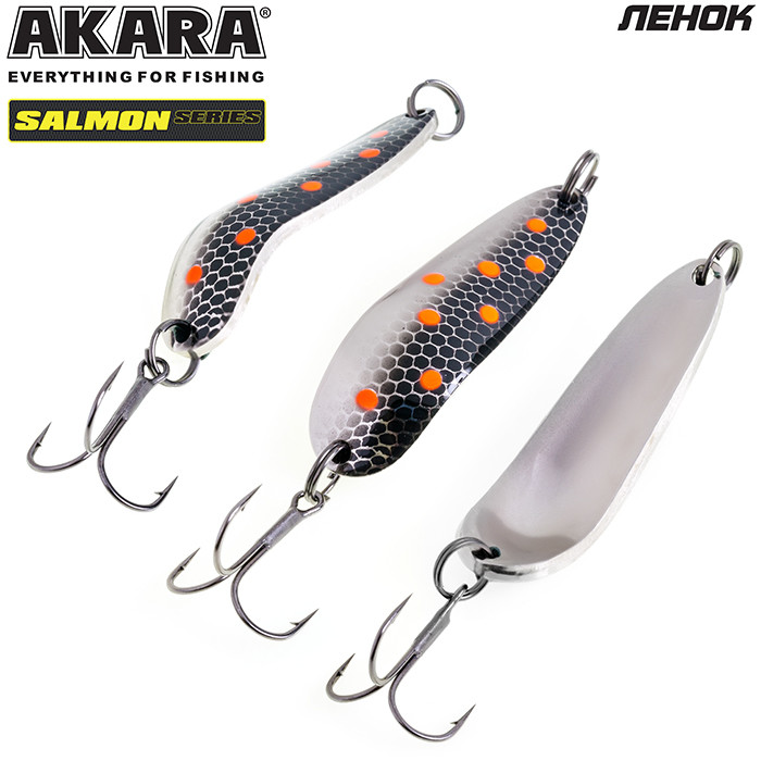 Фотография Блесна колебалка Akara Salmon Ленок BL-LN63-18-11-NI