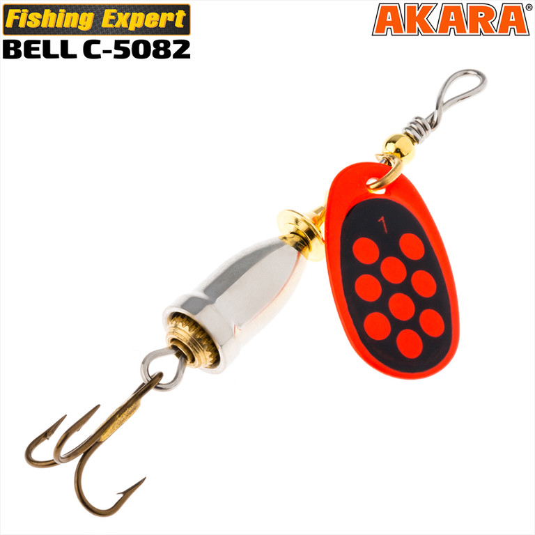 Фотография Блесна вертушка Akara C-5082 C-5082-10-194/YL-RED