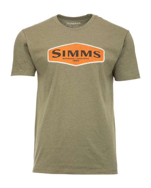 Фотография Футболка Simms Logo Frame T-Shirt, Military Heather, XL