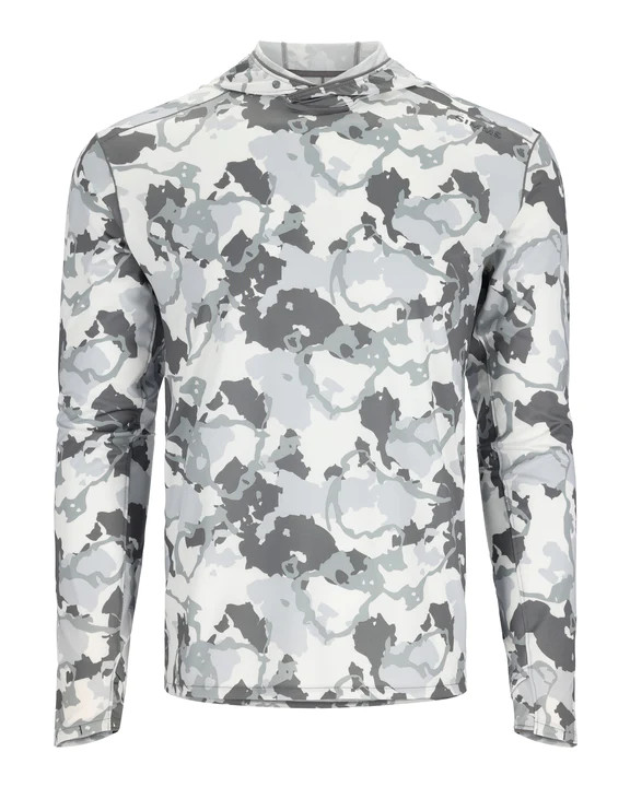 Фотография Термофутболка Simms SolarFlex Hoody, Regiment Camo Cinder, M