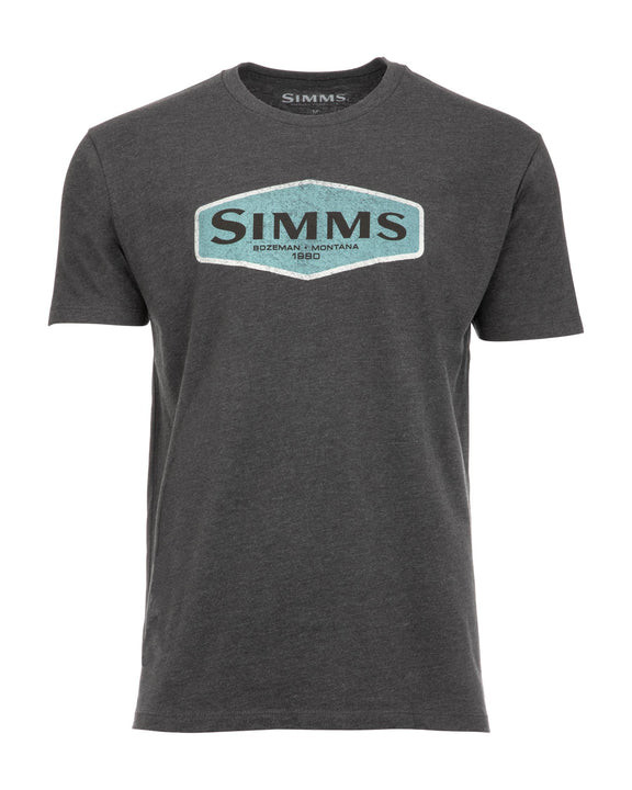 Фотография Футболка Simms Logo Frame T-Shirt, Charcoal Heather, M