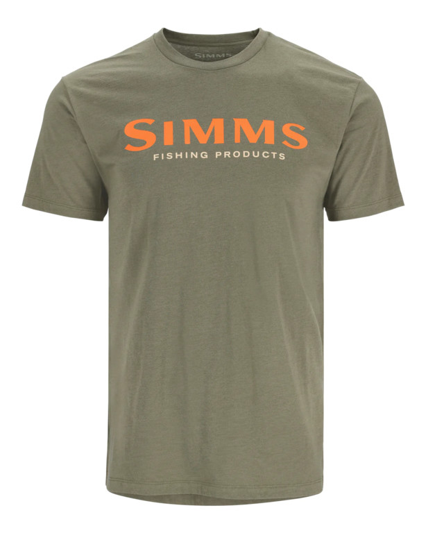 Фотография Футболка Simms Logo T-Shirt, Military Heather, M