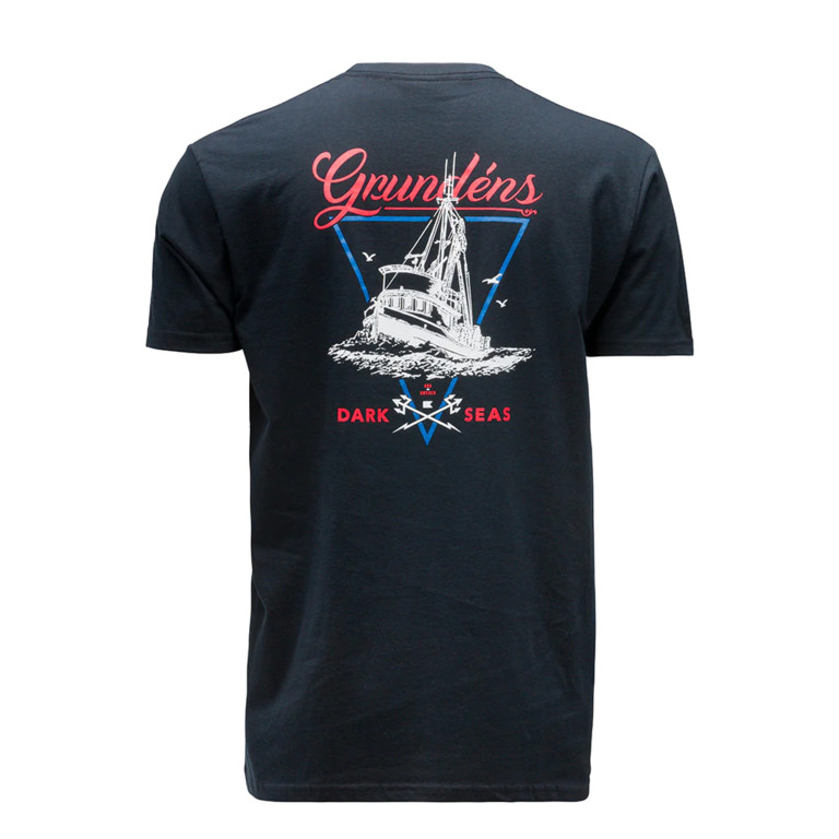 Фотография Футболка Grundens Dark Seas X Grundens Long Range T-Shirt, Navy, M