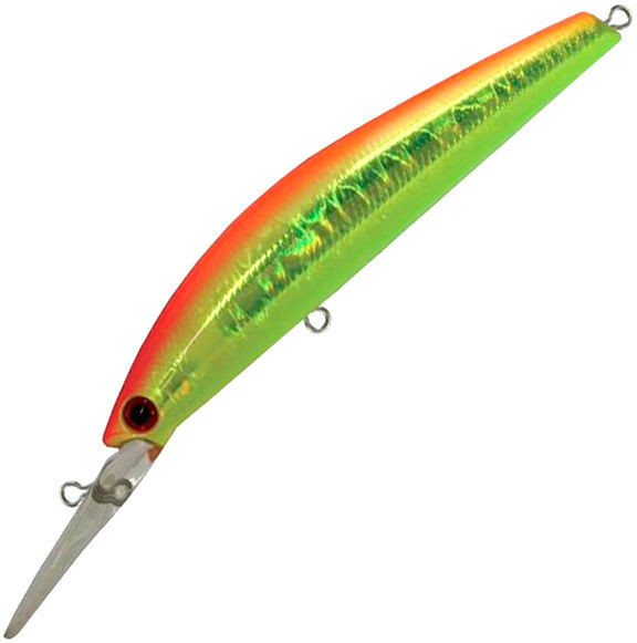 Фотография Воблер Bassday Sugar Minnow SG 90F FL-396 Lime Orange Ayu