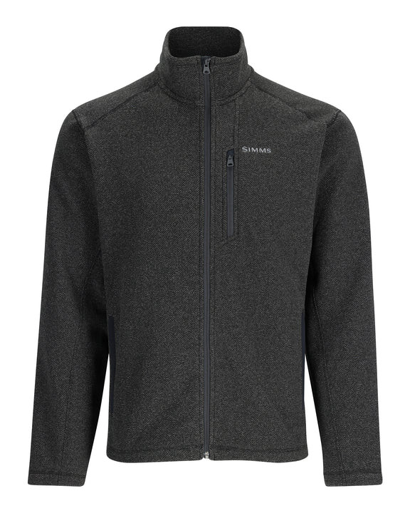 Фотография Пуловер Simms Rivershed Full Zip Fleece Jacket, Black Heather, M