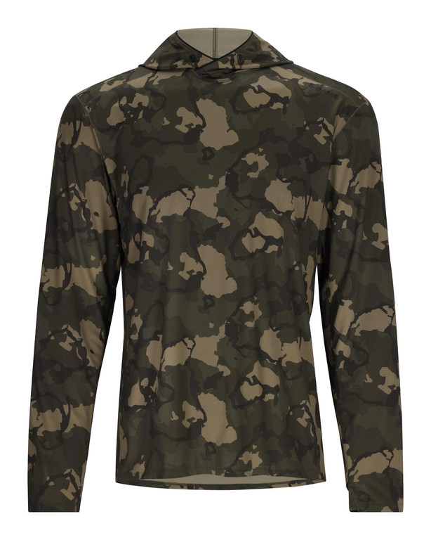 Фотография Термофутболка Simms Bugstopper Solarflex Hoody, Reg. Camo Olive Dr. S