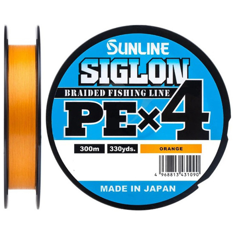 Фотография Шнур Sunline SIGLON PEx4 300M(Orange) #1.7/30LB