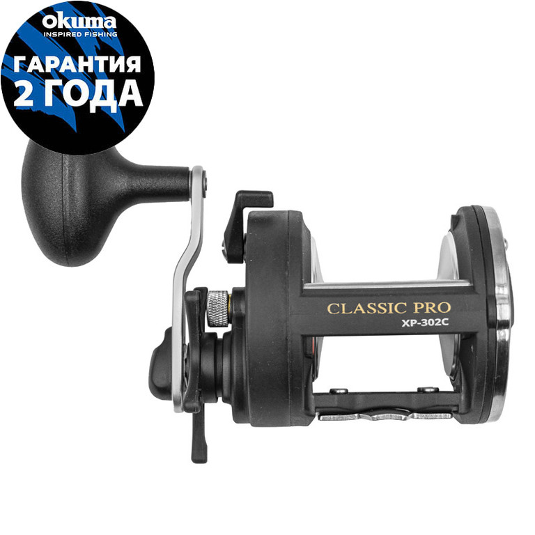 Фотография Катушка OKUMA Classic Pro XP 302C 12lbs RH Trolling 4.0:1