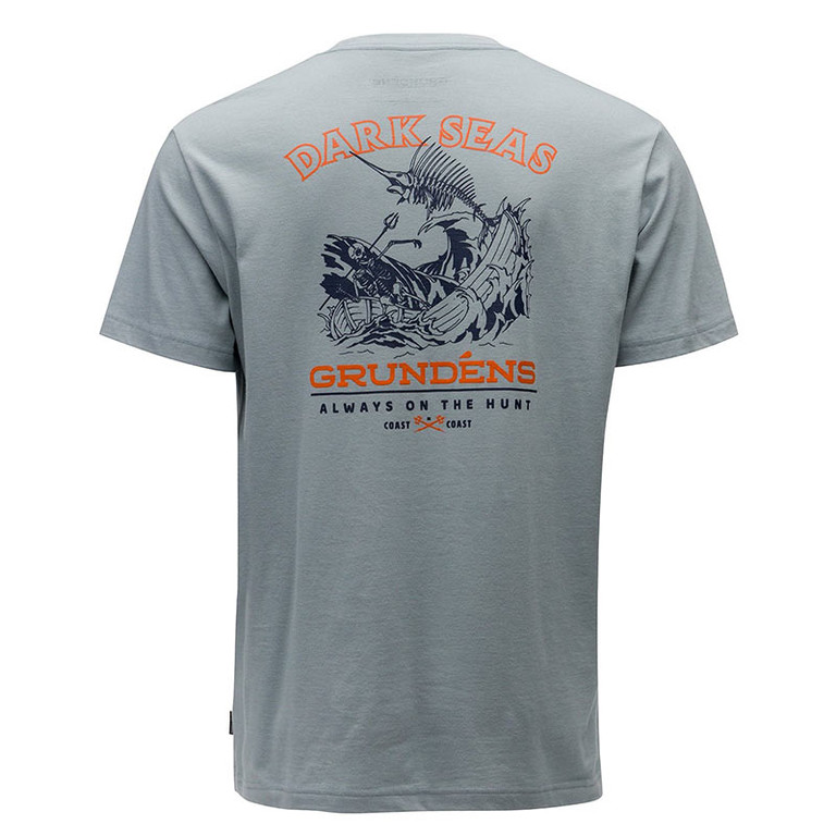 Фотография Футболка Grundens Dark Seas X Grundens Battlelines SST-ShirtSilver XXL