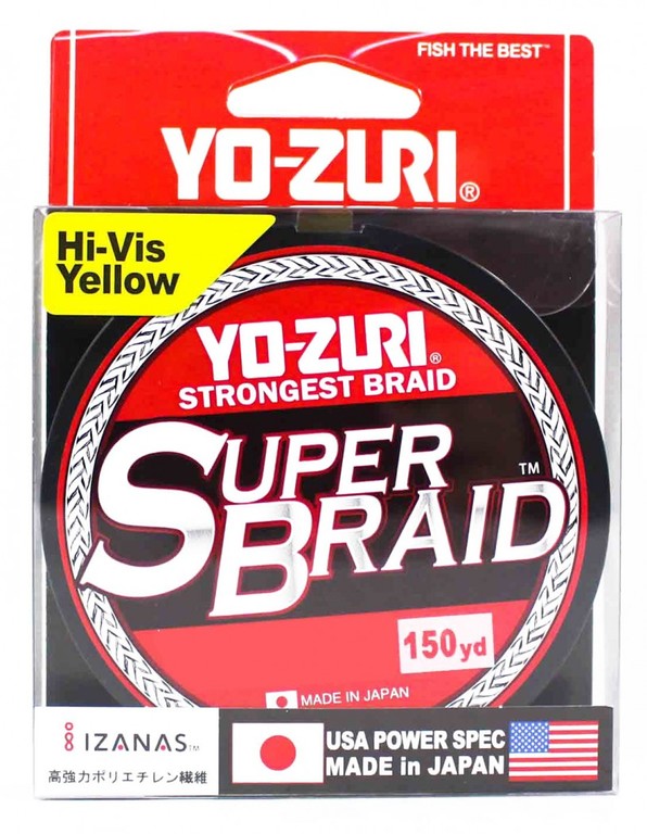 Фотография Пл.шн. Yo-Zuri PE Super Braid 135м Yellow (0,15мм) 10lbs